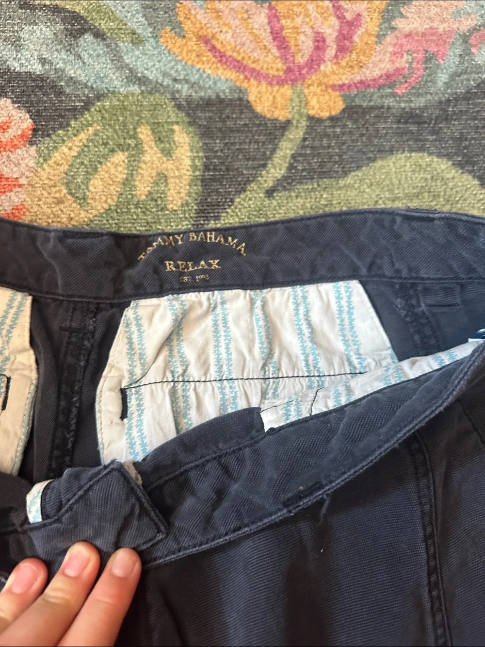 Tommy Bahama Dark Blue Cargo Shorts